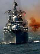 中俄海军东海实弹演习