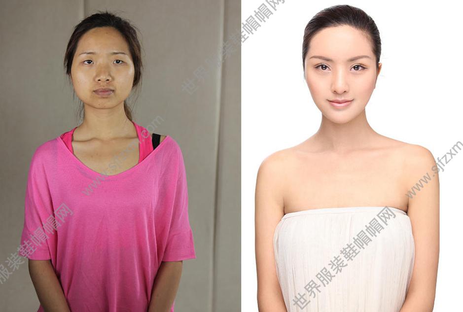 多名女子整容前后对比照